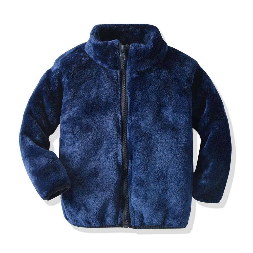 Moyikiss Studio Baby Boys Girls Zipper Windproof Lightweight Jacket Coat Kids Casual Coral Outerwear (Navy, 70/6-12 Months)