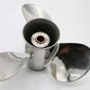 Flish Propeller OEM Stainless Steel 3-4 Blades Outboard Propeller fit Honda Engines 25-30HP,8 Tooth Spline, RH (9.9 x 9 (4 Blades)) view 2