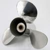 Flish Propeller OEM Stainless Steel 3-4 Blades Outboard Propeller fit Honda Engines 25-30HP,8 Tooth Spline, RH (9.9 x 9 (4 Blades)) view 3