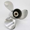 Flish Propeller OEM Stainless Steel 3-4 Blades Outboard Propeller fit Honda Engines 25-30HP,8 Tooth Spline, RH (9.9 x 9 (4 Blades)) view 4