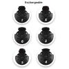 Andux 6pcs/Set Golf Club Head Covers Woods Drivers Fairway Hybrid Set Long Neck (3 Hybrid + 3 Woods) (Black/Grey) view 4