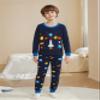 Akyzic Little Boys Pajamas Space Planets Pjs Set Toddler Cotton Long Sleeve Sleepwear Children 2 Piece Outfit Nightwear For Kids Age 5 Years view 2