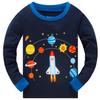Akyzic Little Boys Pajamas Space Planets Pjs Set Toddler Cotton Long Sleeve Sleepwear Children 2 Piece Outfit Nightwear For Kids Age 5 Years view 3