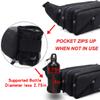 Afreter Fanny Pack Waterproof Waist Bag Pack Men Women Hip Bum Bag With Water Bottle Holder Adjustable Strap Suitable For Outdoors Workout Traveling Hiking Cycling Dog Walking Pouch Bag(black) view 2