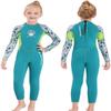 MWTA Wetsuit for Kids Boys Girls 2.5mm Neoprene Thermal Swimsuit Fullsuit Wet Suits Long Sleeve for Toddler Child Junior Youth Swimming, Diving, Surfing Aqua-XL view 1