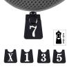 Andux 5pcs/Set Golf 460cc Driver Fairway Wood Club Head Covers Short Neck Gray view 3
