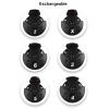 Andux 6pcs/Set Golf Club Head Covers Woods Drivers Fairway Hybrid Set Long Neck (3 Hybrid + 3 Woods) (Black/Black) view 3