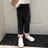 Evelin LEE Baby Boys Girls Winter Warm Fleece Lined Leggings Stretchy High Waisted Active Sweatpants(3-4 Years/Tag 120) Black view 2