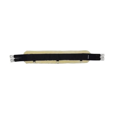 Y-H HY Detachable Faux Fur Elasticated Girths 52 inch Natural Black