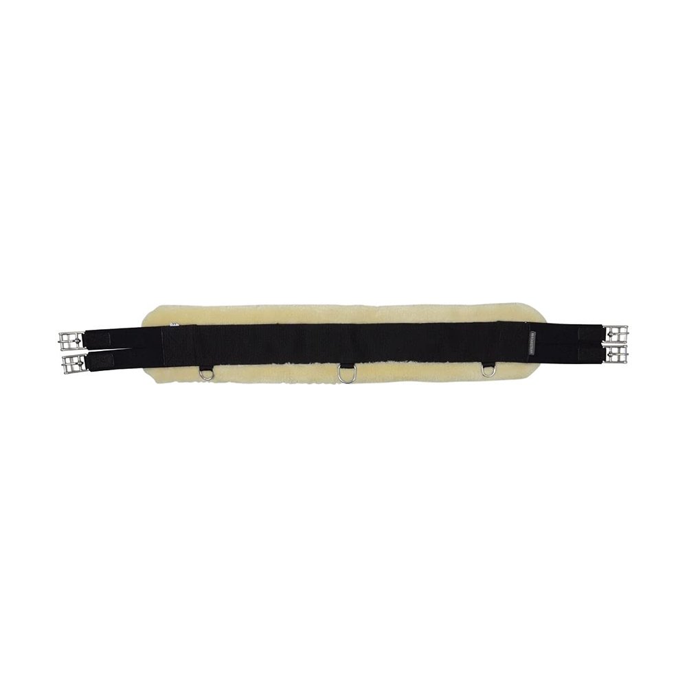 Y-H HY Detachable Faux Fur Elasticated Girths 52 inch Natural Black