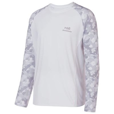BASSDASH UPF 50 Fishing Tee for Men Camo Long Sleeve Shirt Quick Dry Sweatshirts