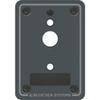 CWR Wholesale 7" Black Functional Blue Sea 8072 Panel Blank Single A-Series view 1