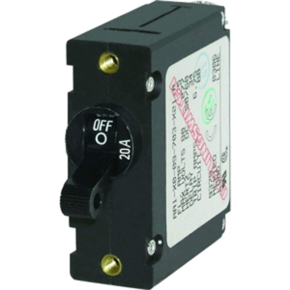CWR Wholesale 4" Black Functional Blue Sea 7212 AA1 20A Circuit Breaker