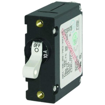 CWR Wholesale 4" White Functional Blue Sea 7206 AA1 10A Circuit Breaker