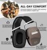 PROHEAR 016 Ear Protection Safety Earmuffs for Shooting, NRR 26dB Noise Reduction Slim Passive Hearing Protector with Low-Profile Earcups, Compact Foldable Ear Defenders for Gun Range, Hunting (Brown) view 4