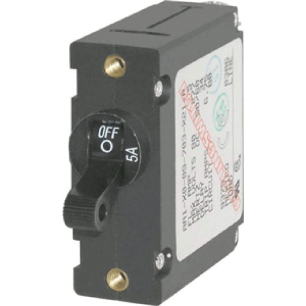 CWR Wholesale 4" Black Functional Blue Sea 7200 AA1 5A Circuit Breaker