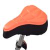 AlveyTech Gel Seat Cover for Bicycles and Exercise Bikes (Orange) view 1