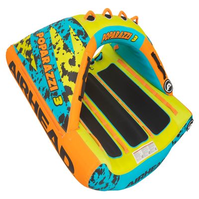 AIRHEAD Sportsstuff Poparazzi 3, 1-3 Rider Towable Tube for Boating,