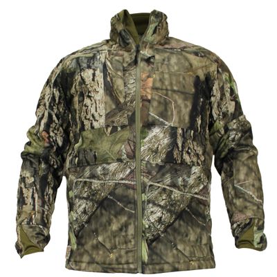 EHG Elite Pineland Series Mid-Season Grid Fleece Camo Hunting Jacket (Country, Large)