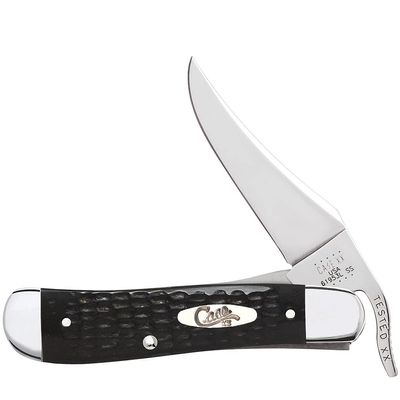 Case XX WR Pocket Knife RussLock Jigged Black Synthetic Item #22862 (61953L SS) 4 1/4 inches Closed
