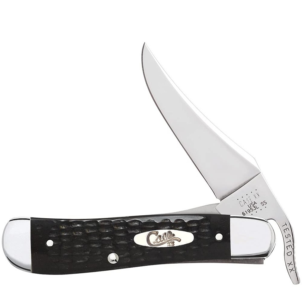 Case XX WR Pocket Knife RussLock Jigged Black Synthetic Item #22862 (61953L SS) 4 1/4 inches Closed