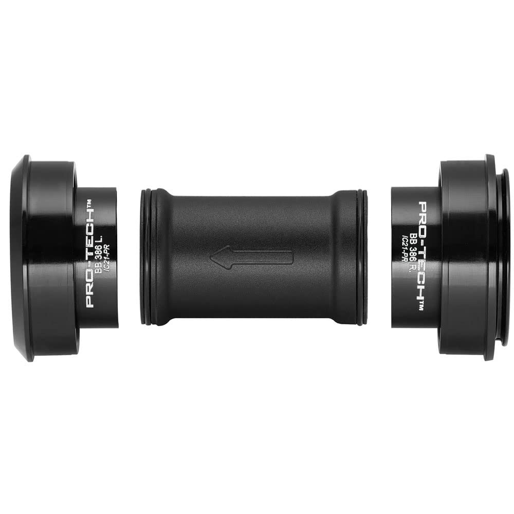 Campagnolo Pro-Tech Bb386 Bottom Bracket Cups Black, 86.5Mm X 46Mm