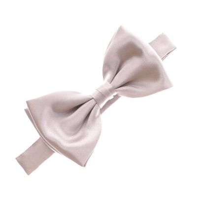 My Lello Classic Baby Pre- Tied Satin Adjustable Bow Tie Solid Formal Tuxedo Style - Taupe