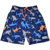 Flap Happy Boys' Swim Trunks, Shark Doodles, 2 view 1
