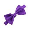 My Lello Classic Baby Pre- Tied Satin Adjustable Bow Tie Solid Formal Tuxedo Style - Purple view 1