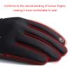 FUFU Gloves Cycling Gloves, Touch Screen Gloves, Windproof Warm Gloves, Non-Slip Winter Warm Gloves, Outdoor Running, Hiking, Driving Gloves (Color : A) view 3