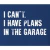Go All Out XXX-Large Royal Adult I Can't I Have Plans In The Garage Funny Sweatshirt Crewneck view 2