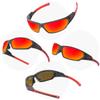 EAZYRUN Sports Polarized Sunglasses Wrap Around motorcycle riding glasses Running Cycling Fishing Driving hiking American Flag Scarf Mask view 3