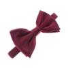 My Lello Classic Men's Pre- Tied Satin Adjustable Bow Tie Solid Formal Tuxedo Style - Burgundy view 1