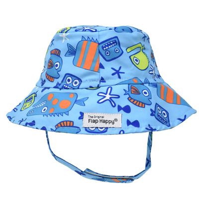 Flap Happy Baby Boys' Bucket, Something's Fishy, X-Small (0-3m)