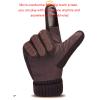 FUFU Gloves Wind-Proof and Cold-Proof Gloves, with Touch Screen Fingers, Cold-Proof and Warm Gloves, Suitable for Working in Cold Weather (Color : A) view 2