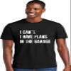 3X-Large Black Mens I Can't I Have Plans in The Garage Funny Dad Gift Deluxe Soft T-Shirt view 1