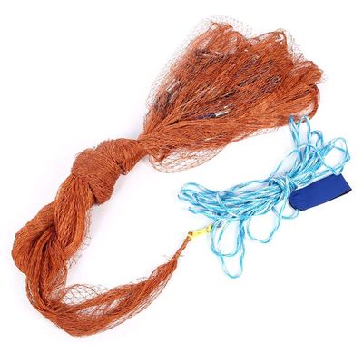 AMONIDA Fishing Net, Tire Cord Portable Cast Net, 2.5x3.5m, Orange, Automatic, Lightweight, Classic Style