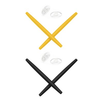 Mryok 2 Pair Replacement Earsocks Nosepiece for Oakley Transistor - Yellow & Black