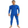 Lejafay Men's Adult Spandex Dancewear Zentai Suit Full Body Skin Tight Jumpsuit Costume Blue Large view 1