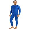 Lejafay Men's Adult Spandex Dancewear Zentai Suit Full Body Skin Tight Jumpsuit Costume Blue Large view 3