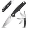 Eafengrow EF967 Pocket Folding Knife G10 Handle D2 Blade EDC Tactical Knife for Outdoor Camping Hiking(Black) view 1