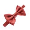My Lello Classic Baby Pre- Tied Satin Adjustable Bow Tie Solid Formal Tuxedo Style - Rust view 1