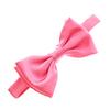 My Lello Classic Men's Pre- Tied Satin Adjustable Bow Tie Solid Formal Tuxedo Style - Hot Pink view 1