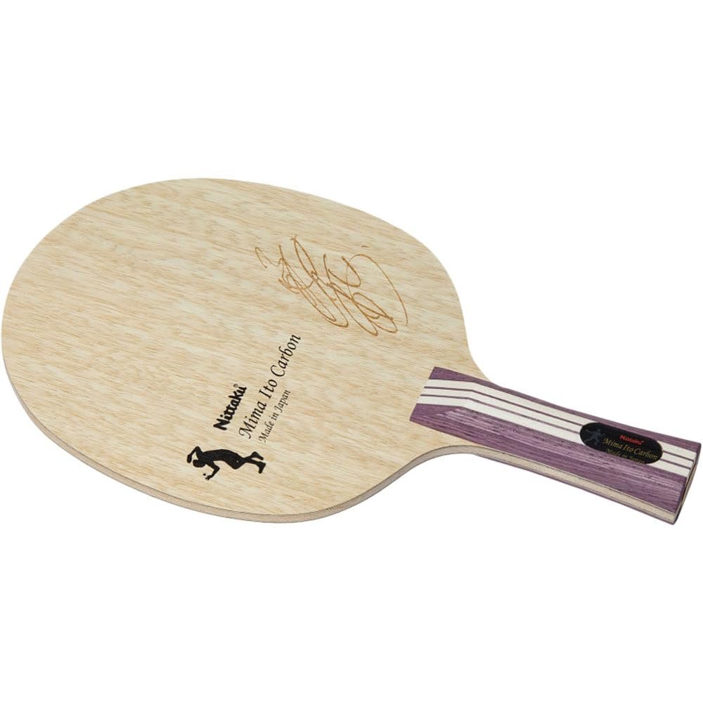 Nittaku NC0467 Table Tennis Racket, Misaki Ito, Shake Hand, for Attack, Carbon Flare (FL)