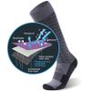 RANDY SUN Waterproof Sports Socks, Wet Weather Trail Running Gear for Women and Men Wading Socks Grey& Black, Small view 2