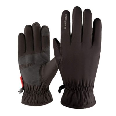 FUFU Gloves Running Gloves Cycling Gloves Winter Gloves, Touch Screen Gloves Cold Weather Running, Cycling, Walking (Color : Black)