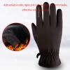 FUFU Gloves Running Gloves Cycling Gloves Winter Gloves, Touch Screen Gloves Cold Weather Running, Cycling, Walking (Color : Black) view 2