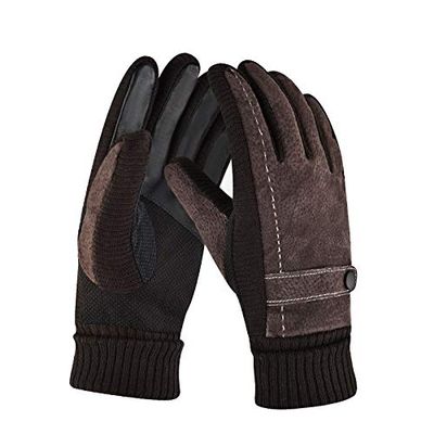 FUFU Gloves Winter Men's Gloves, Ski Gloves, Thermal Gloves, Touch Screen Gloves, Snowboard Gloves, Bicycle Running, Mountain Climbing (Color : B)