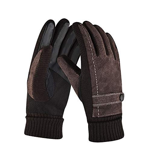 FUFU Gloves Winter Men's Gloves, Ski Gloves, Thermal Gloves, Touch Screen Gloves, Snowboard Gloves, Bicycle Running, Mountain Climbing (Color : B)
