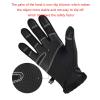 FUFU Gloves Cycling Gloves,Winter Waterproof Touchscreen Gloves Windproof Thermal Gloves Gloves with Non-Slip Full Finger for Cycling (Color : Black) view 3